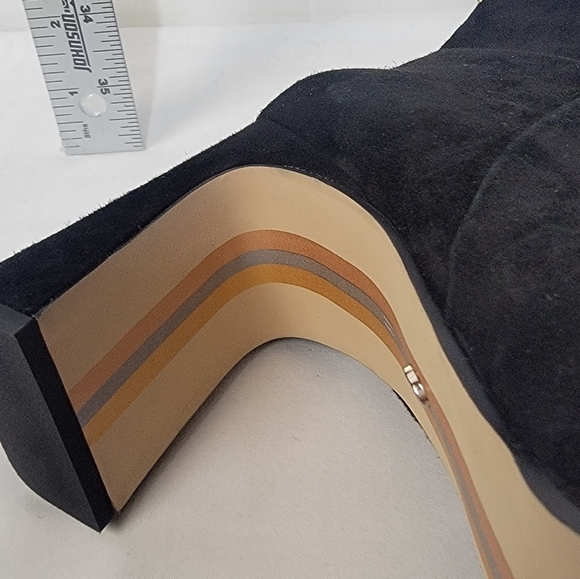 Sam Edelman Women's Irie Square Toe Ankle Bootie Black Suede Size 11 - Picture 10 of 13